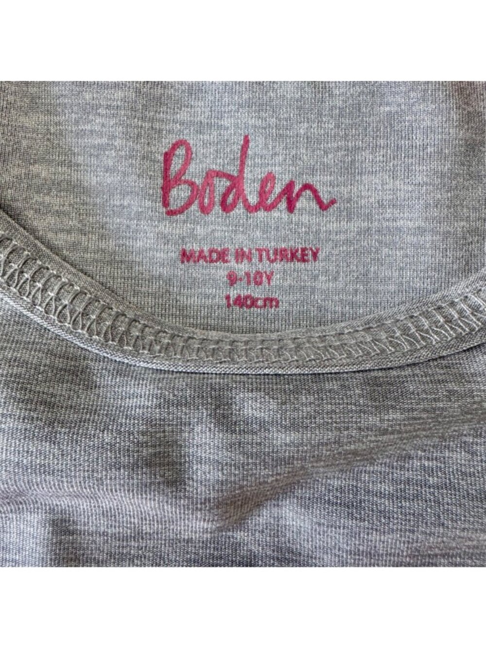 MINI BODEN Athletic Racer Back Tank Top Girls 9-10 140 Grey Muscle Summer Shirt - Picture 7 of 8